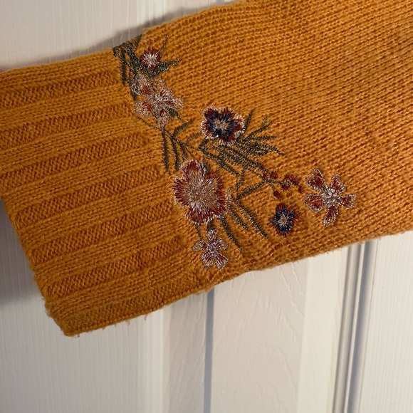 Aratta Silent Journey Cardigan Sweater Appliqué Horse Embroidered Open Front - Picture 5 of 12